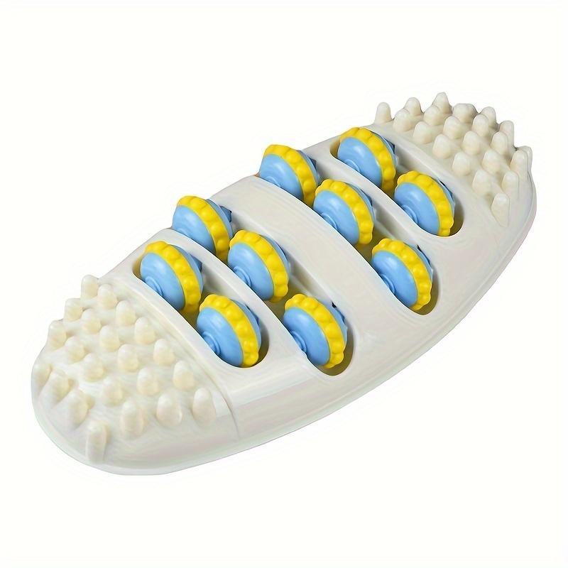 A Foot Massager Designed for Fitness And Yoga, Featuring Four Rows of Massage Rollers to Soothe Your Muscles (Includes Three Cleaning Towels)