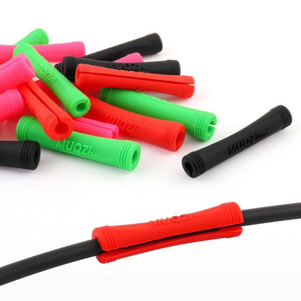 

10pcs Protective Sleeve Shift Brake Rubber Pipe Frame Protection Bicycle Line Sleeve Bicycle Frame 5mm Black