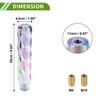 HOPESPANNER Acrylic Shift 1 Car Interior Twist with 2 Adapters Knob, Multicolor, Set, Decoration, Pattern, 25cm,