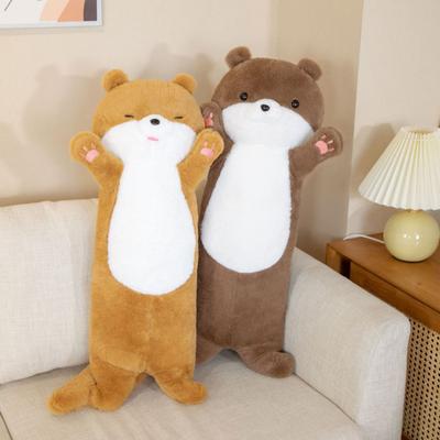 80cm Exquisite Cozy Touch Decorative Plush Pillow Stuffed Animal Otters Doll Toy Throw Birthday Gift