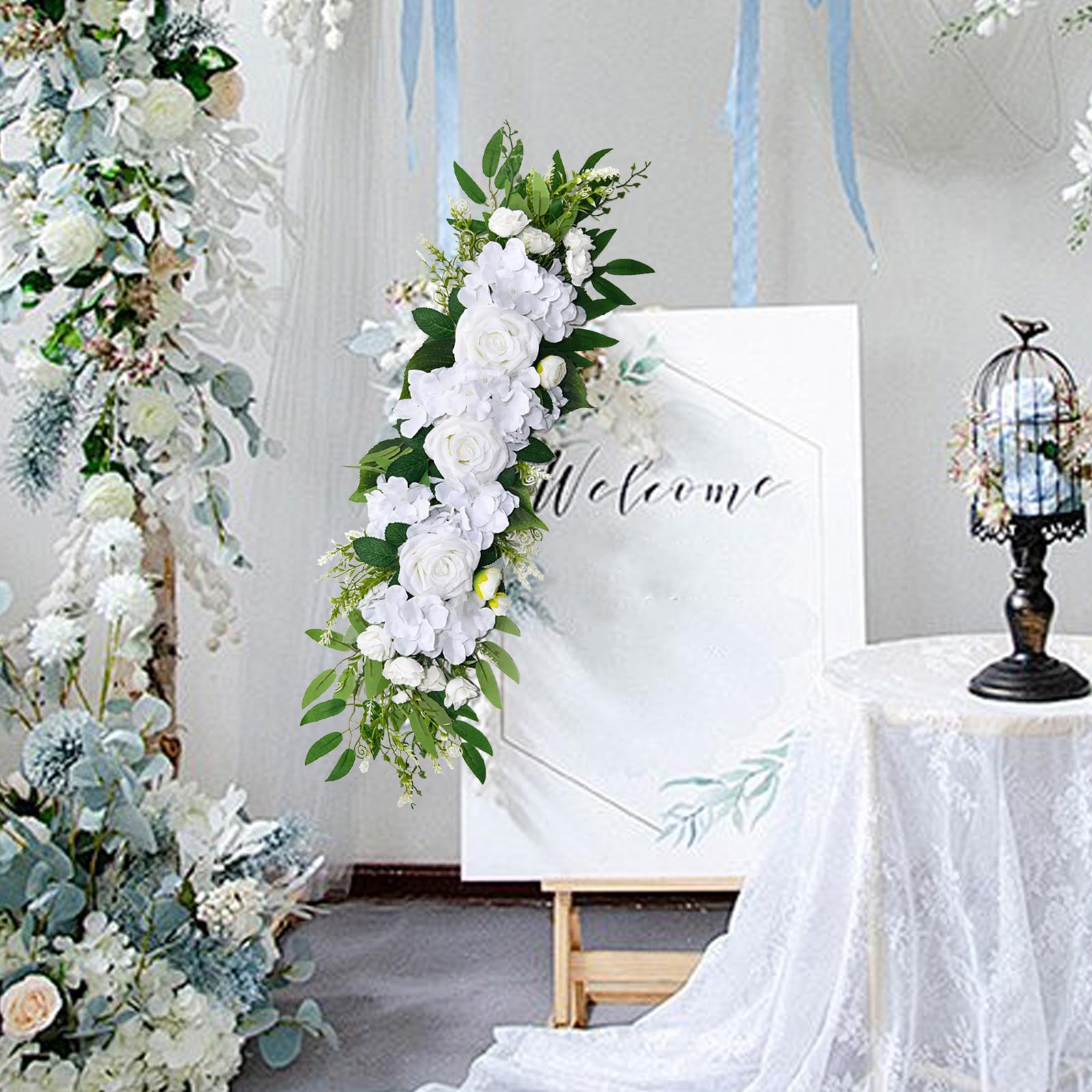 

Wedding Arch Flower Versatile Decoration for Holiday Valentines Day Wedding білий