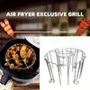 Diseñado para Freidoras de Aire Acero Inoxidable 304 Estante Multinivel + 24 Brochetas Compatible con Freidoras de Aire y Hornos de 3QT–6QT Un Imprescindible para Asar en la Cocina