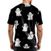 Men's Casual Crew Neck Lightweight Breathable Short Sleeve Top with Halloween Print Loose Fit Comfortable Design