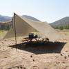 21D Oxford Cloth Tarp for Camping, Sunshade, UV Protection, Waterproof 3x3m Silver Coated