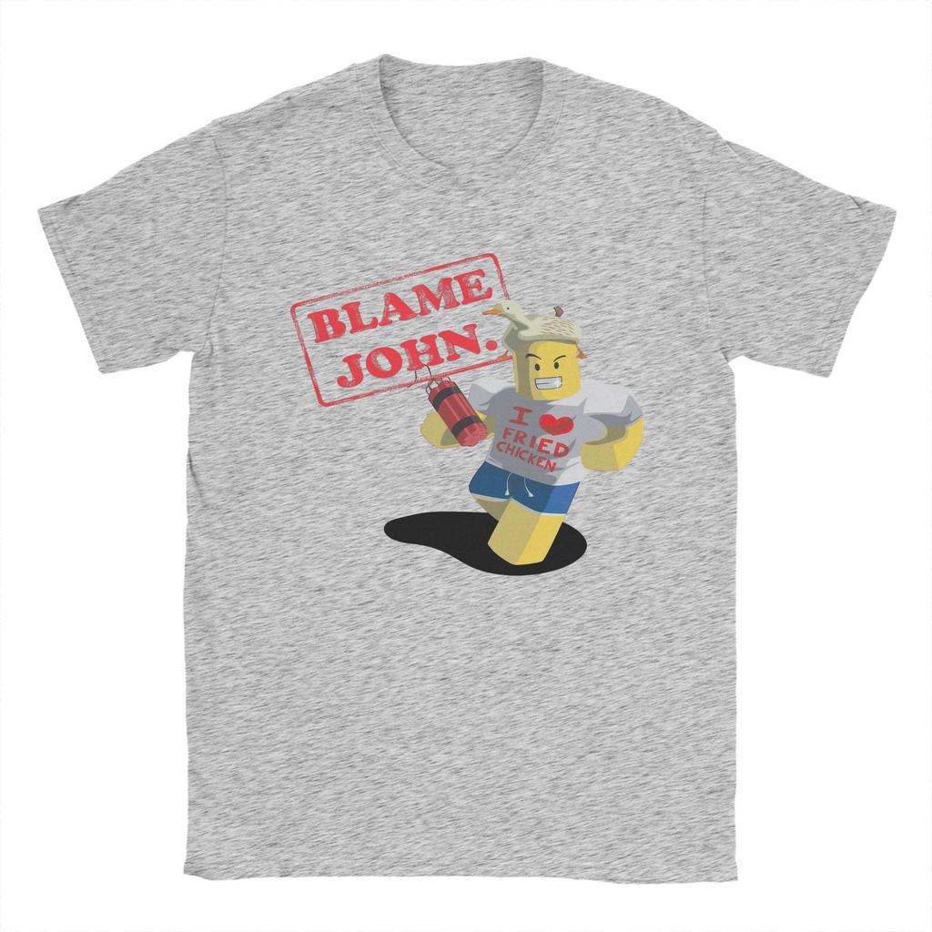 Blame John Meme Fashion T Shirts for Men Women Cotton Tee Shirt Clothing