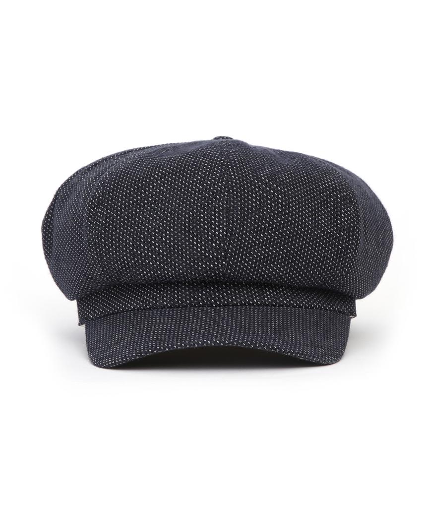 Eondeokeonteulolseutyudio Cotton Hunting Cap Castro Beret / Stitch / Navy