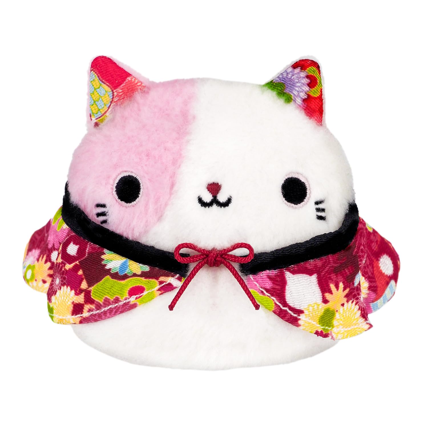 Sanei Boeki Local Dango Red Haori Cat Dango (Kyoto) W7.5 x D6 x H7cm Plush Toy