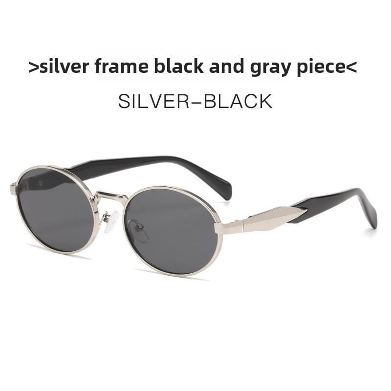 Fashion Oval Sun Glasses With Uv400 Protection For Stylish Outdoor Wear