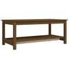 Coffee Table Honey Brown 110 X 55 X 45 Cm Solid Pine Wood