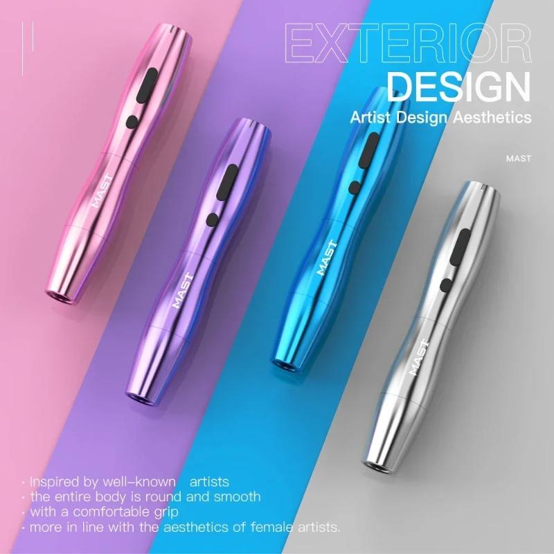 Wireless Rotary Tattoo Pen Machine - Rechargeable Dual Battery, Tattoo Equipment for Artists