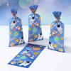 Space-Themed Plastic Gift Bags Disposable Birthday Party Decoration Kids Boy Wedding Birthday Party Supplies Favors Baby Shower