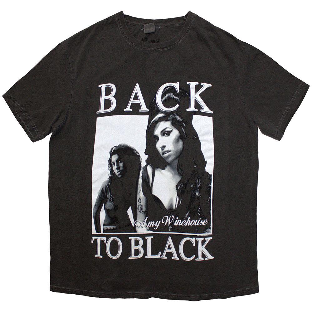 Amy Winehouse Back To Black T-Shirt Black New Unisex T-Shirt S
