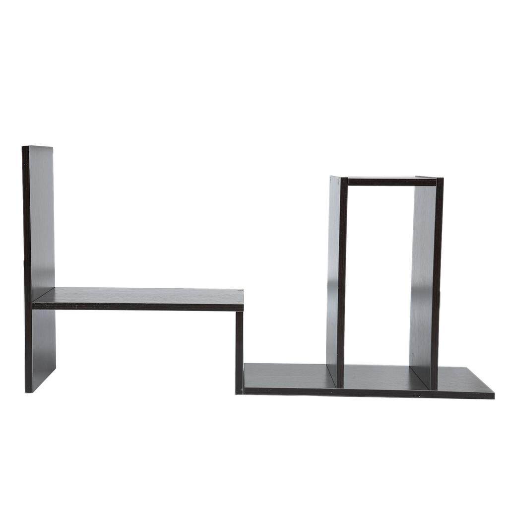 Table Desktop Storage Rack Display Shelf Counter Top Bookcase White