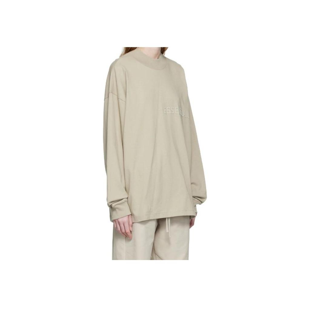 Fear of God Essentials Graphic Langermet T-skjorte Herre Topper Røyke-grå ESSLTLE2011MJ