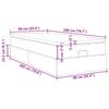 Ottoman Bed with Mattress White 90x200 cm Faux Leather