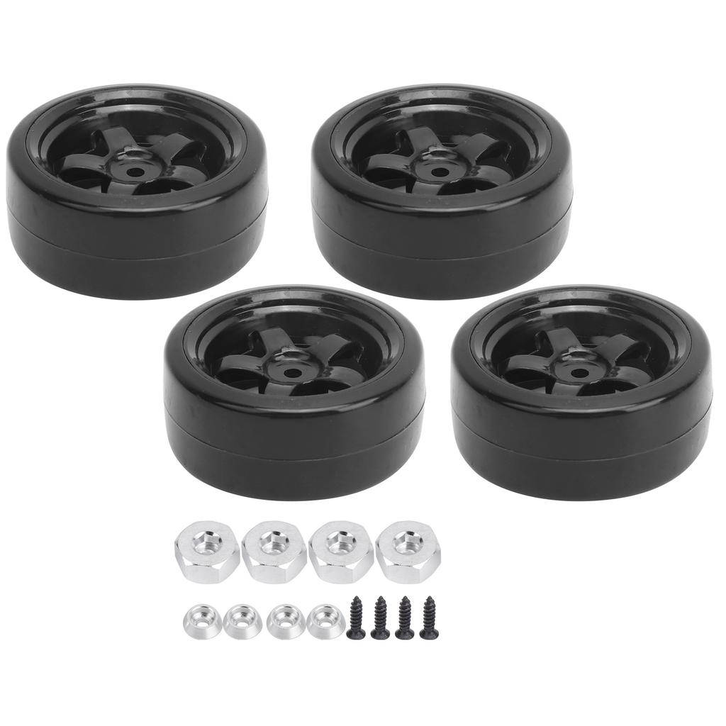 4Pcs 63mm RC Rubber AntiSkid Tires Drift Tyres Replacement Fit for WPL D12 1 10 RC Car