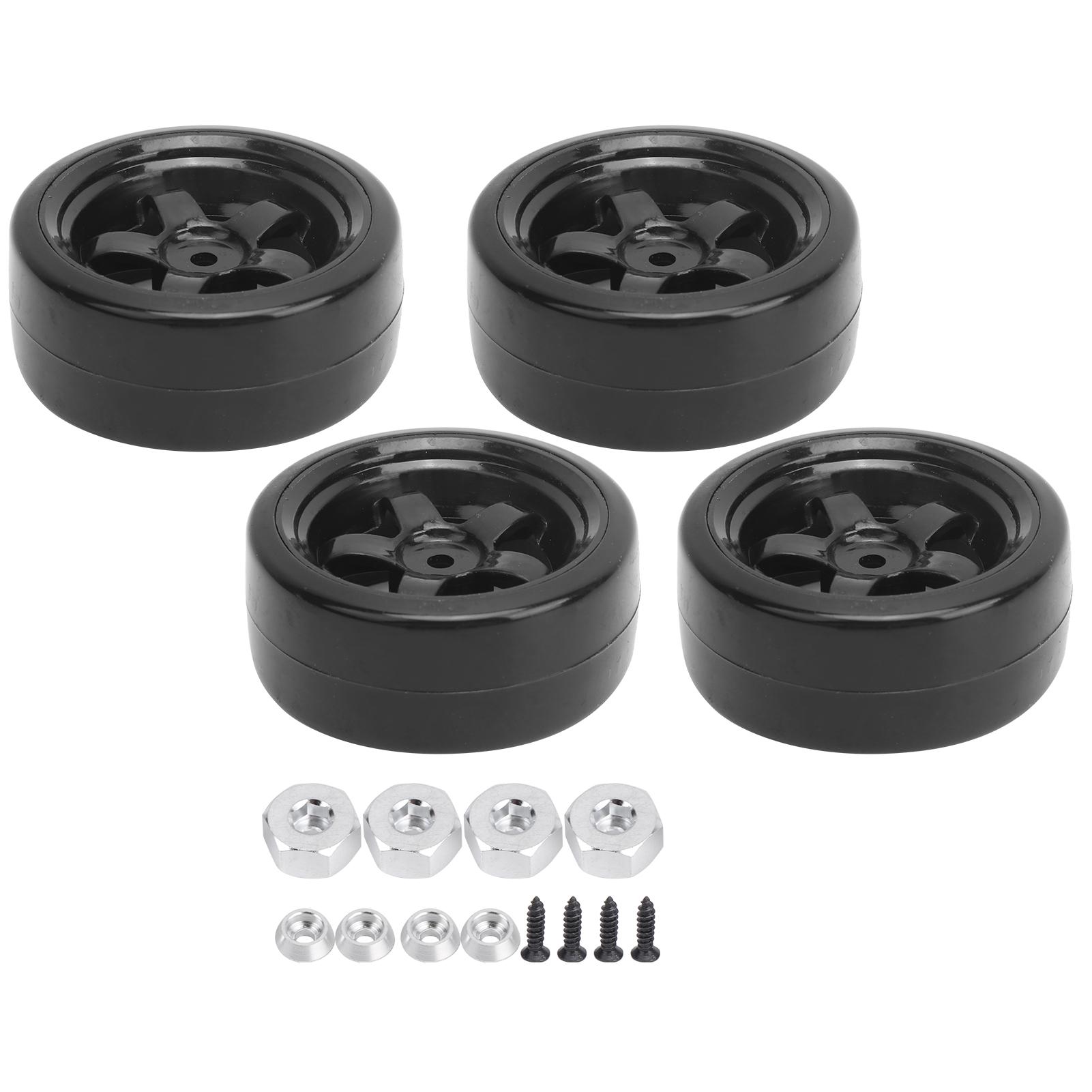 

4Pcs 63mm RC Rubber AntiSkid Tires Drift Tyres Replacement Fit for WPL D12 110 RC Car