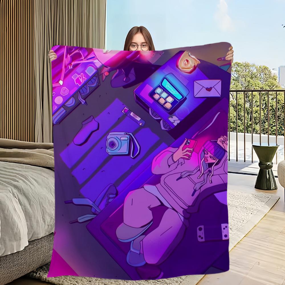 

Singer Young Miko Atts Blanket Skin friendly comfort warm soft plush blanket suitable sofa living room office bedroom 30x40in