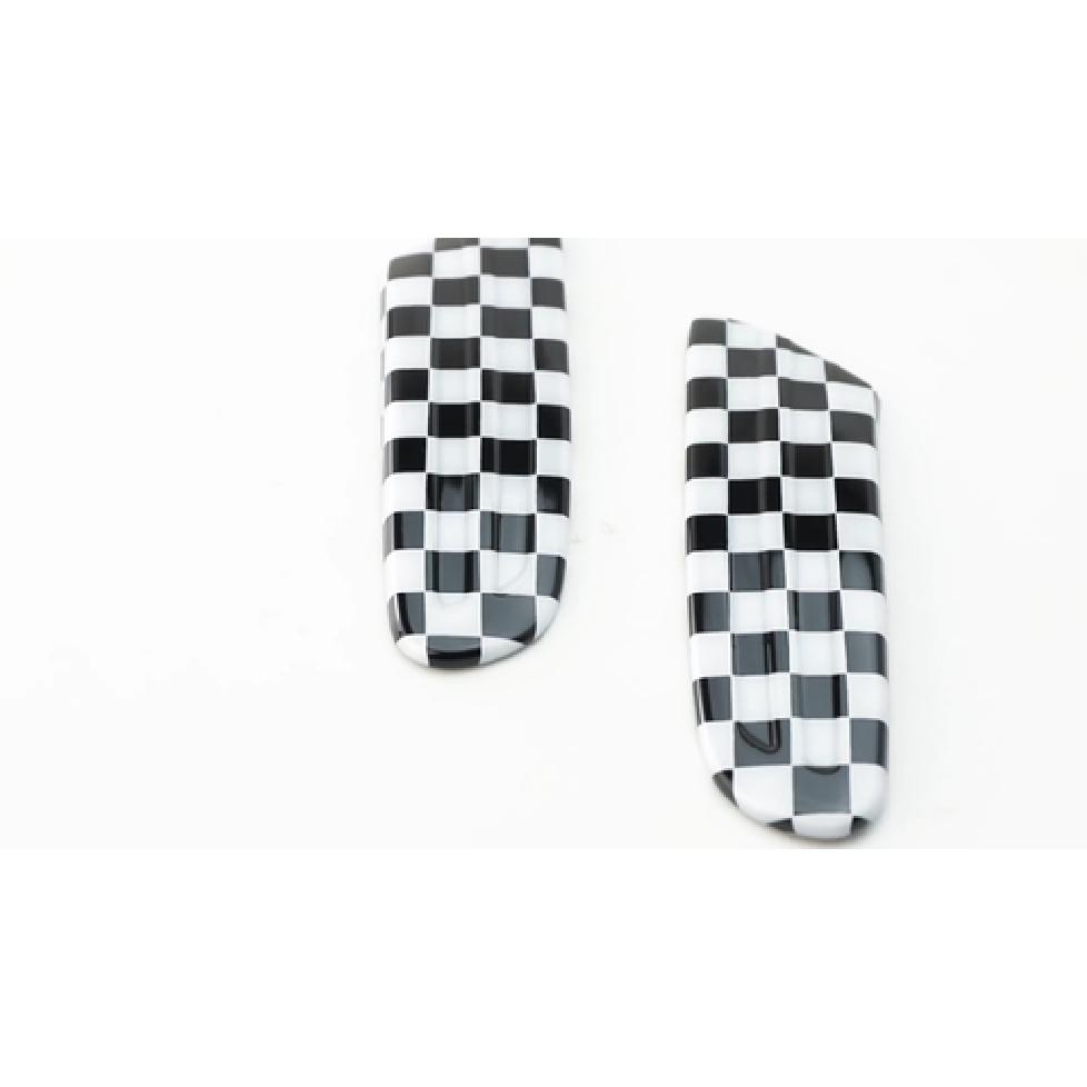 Black Checkerboard Style Side Marker Lamp Scuttle ert For MINI F55 F56 F57