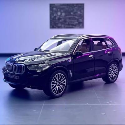 1:32 BMW X5 SUV Alliage Voiture Modèle Moulé Sous Pression Son & Lumière Simulation Tire-arrière Jouet Collection Cadeau Décoratif Garçons Décoration Maison