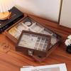 Light Luxury Black Walnut Wood Jewelry Box for Rings, Necklaces & Earrings