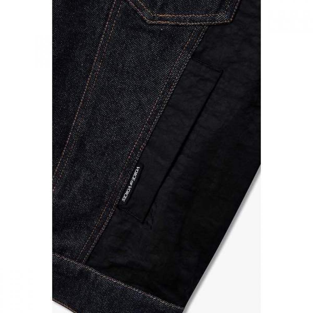 Voice Of Voices Woven Mix Washed Denim Jacket 7156310004