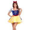 Halloween Masquerade Costume Adult Snow White Dress Short Skirt Snow White Dress Performance Costume