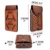 TOURBON Genuine Leather Smartphone Smartphone Belt Holster for Slim Waist Pouch with Belt Loop Case, Men,