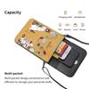 Moomin genuine leather smartphone shoulder slim mini pouch for women and popular 19cm high x wide x 1cm thick pouch, bag, men, wallet/crossbody bag,
