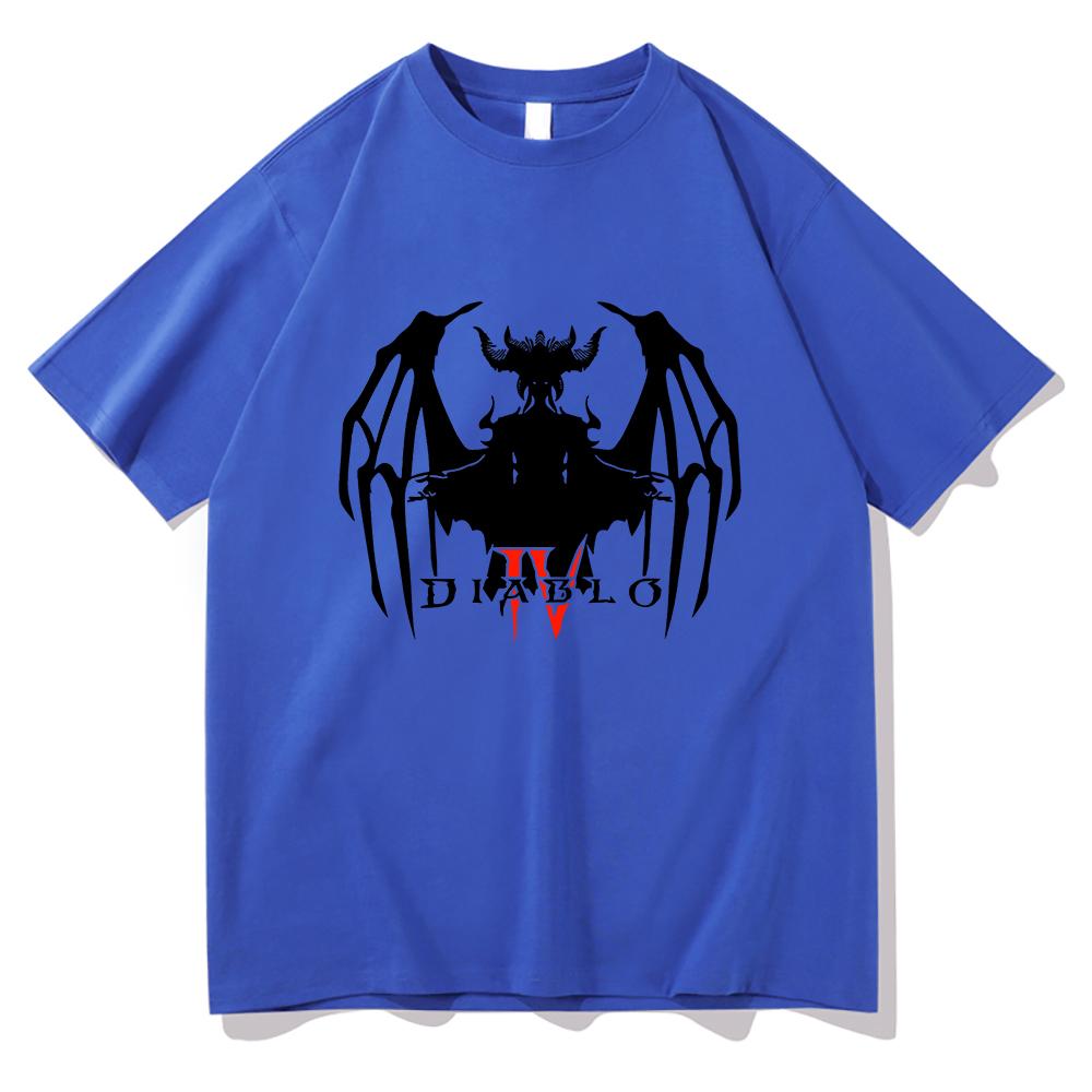 Diablo 4 T Shirt Unisex  Harajuku Aesthetic Graphic Lilith Tshirt Unisex Anime Unisexga Streetwear High Quality Casual Cotton Tee Shirt