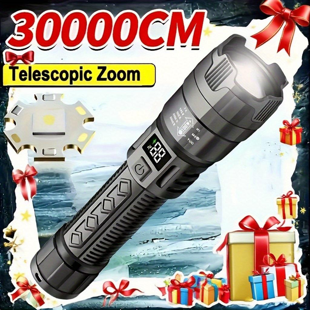 Ultrakraftig Oppladbar LED-Lommelykt med Justerbar Brennvidde og Lett Design, egnet for Utendørs Camping, fiske, fotturer, utforskning