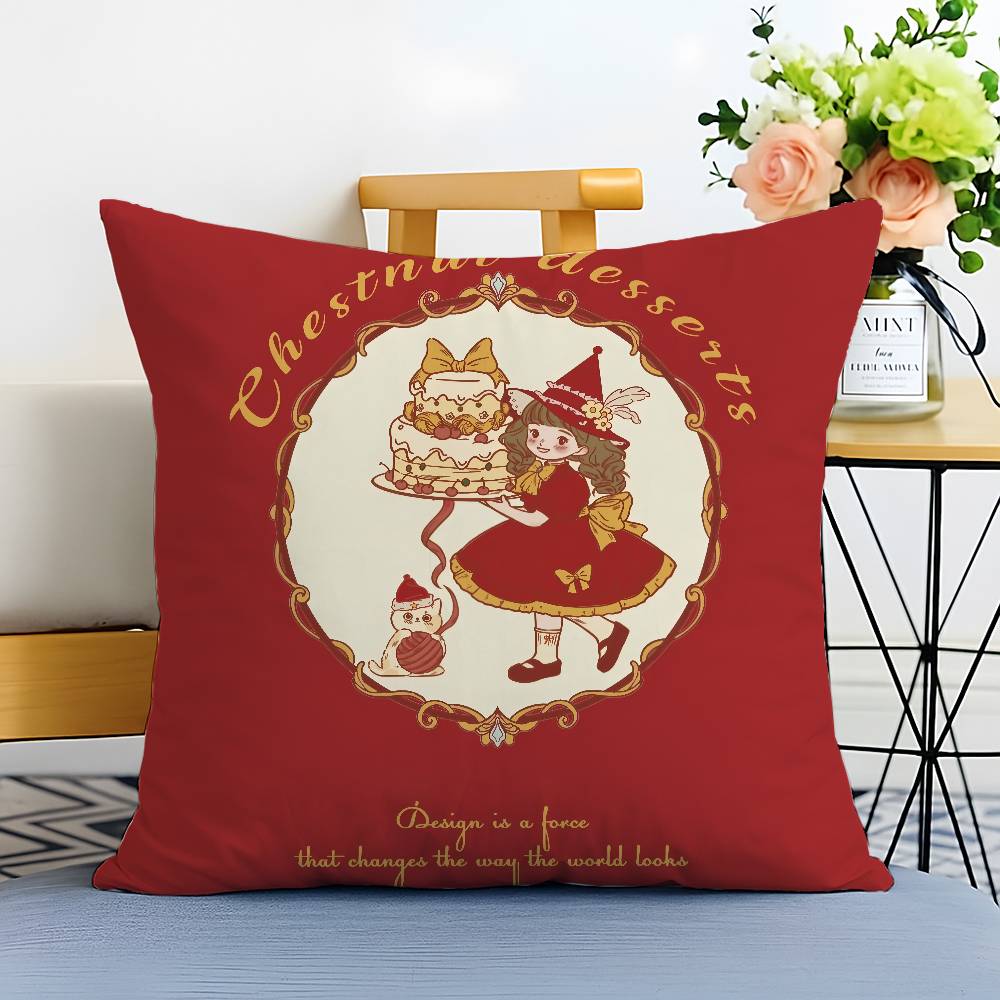 Kreative Feier Schöne Mädchen Kissenbezug Bedrucktes Gebürstetes Fleece Kissen Babyhaut-Haptik Umweltfreundliche Sublimationsfarbe