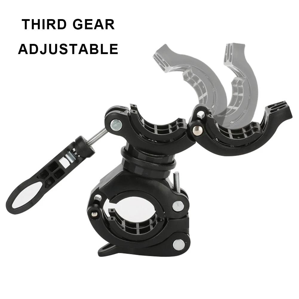 Uchwyt na lampę rowerową Uchwyt na lampę rowerową Zacisk, obrotowy o 360 stopni, latarka LED do jazdy na rowerze, stojak na pompkę do reflektorów