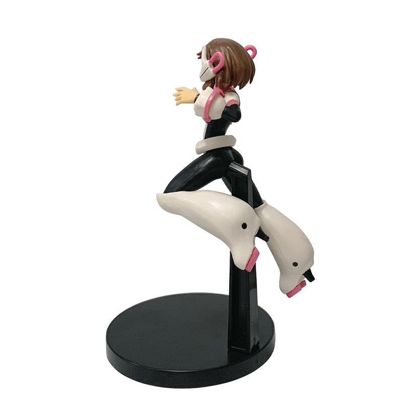 18cm My Hero Academia Anime Peripheral Hero Uraraka Ochako Action Figures PVC Figure Decoration Collectible Statue Toy Christmas Gift