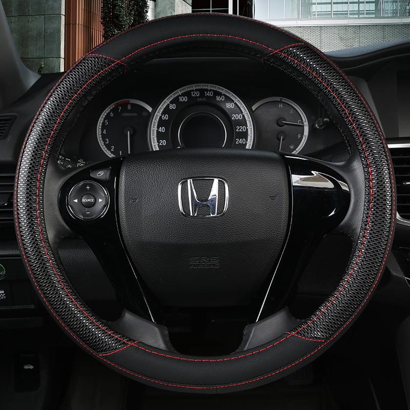 

Кожаный чехол на рулевое колесо автомобиля из искусственной кожи для Honda Accord 9 2013-2017 Crosstour 2013-2015 Odyssey 2013 2014 2015 Auto