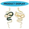 Crystal Snake Brooch Medusa Badge Pin Nonfade Charm Suit Pin For Everyday Use And Festival Formal Event Women Men Unisex