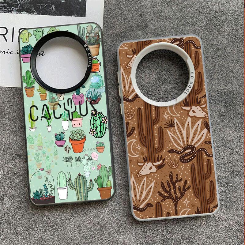 Kaktusmuster Stoßfeste Handyhülle für Xiaomi Redmi Note 15 14 13 12 Pro Plus 11 11S 11T 5G Abdeckung Anti-Fall Fundas