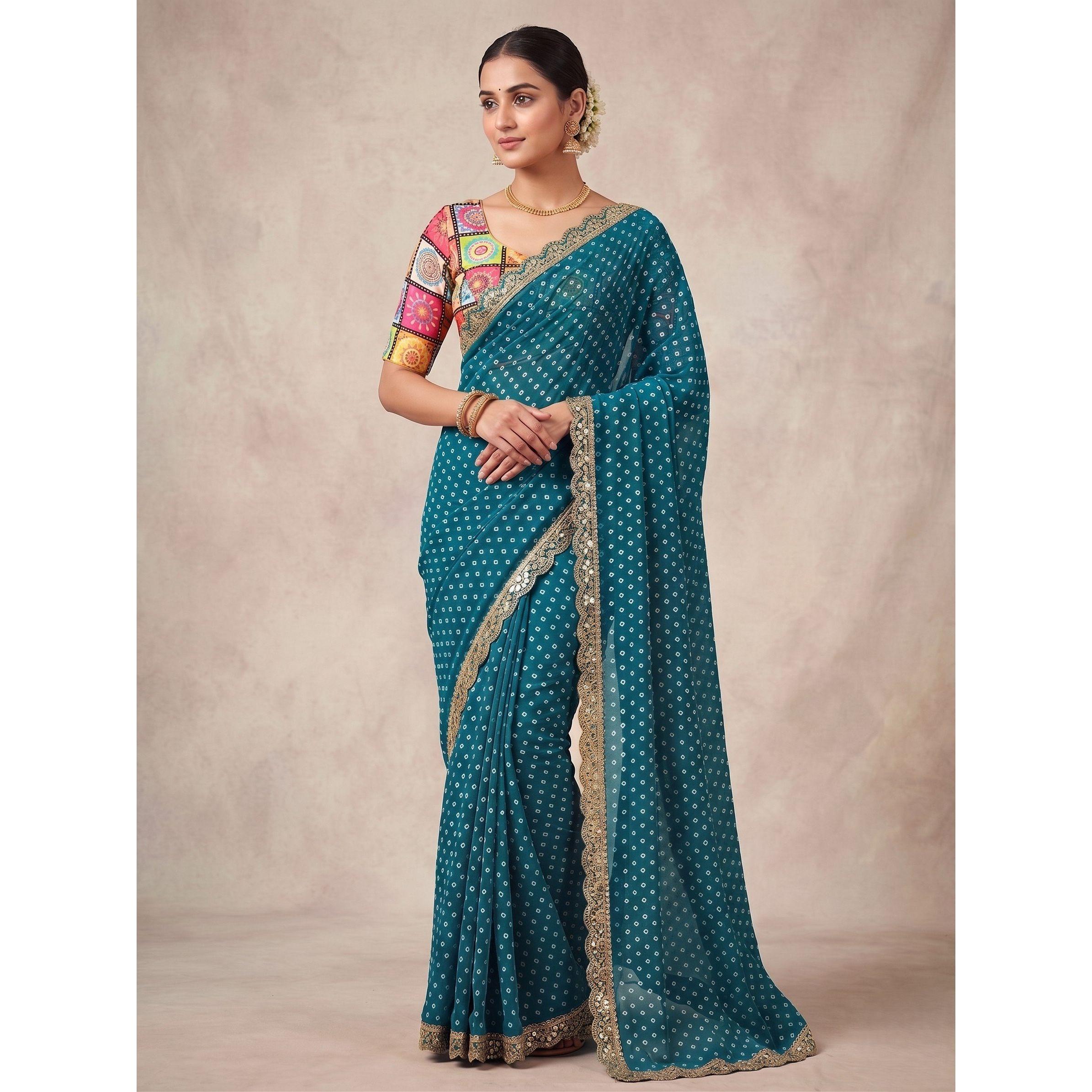 New Launch – Elegant Soft Georgette Silk Saree with Subtle Embroidery Work