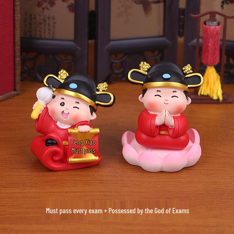 Gott der Prüfungen Kleiner Gelehrter Ornament - Perfektes Gaokao Geschenk für die Einschulungszeit