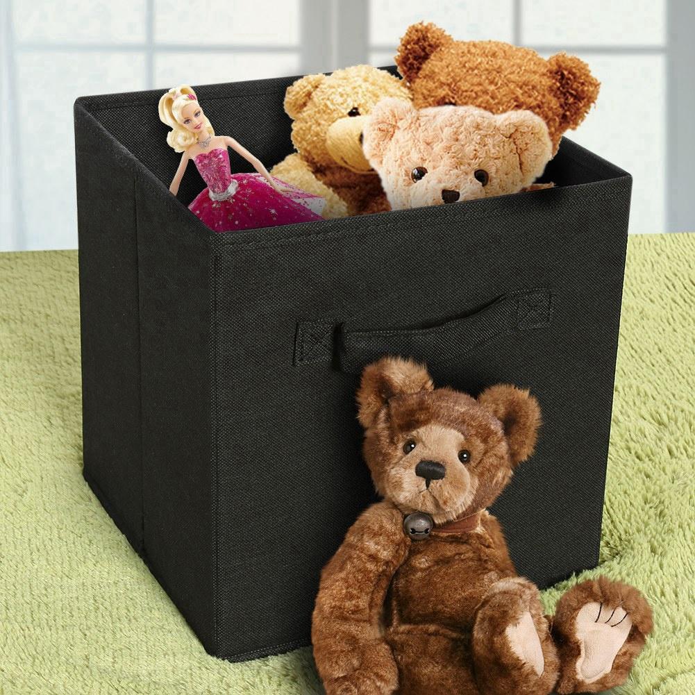 6Pcs Vlies Stoff Faltbare Schublade Lagerplätze Box Haushalt Hause Spielzeug Kleidung Organizer