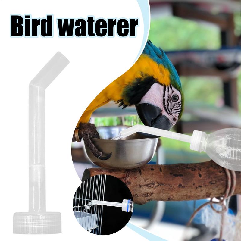 Bird Waterer And Feeder Water Bottle Filler Bird Drinker Long Filling Tool Feeding Supplies Parakeet Cage Accessories Pet