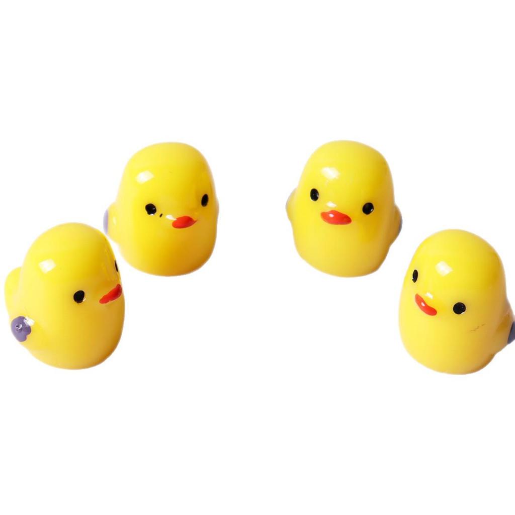 Resin Imitation Animal 3D Miniature Bean Chicken Ornaments Dolls