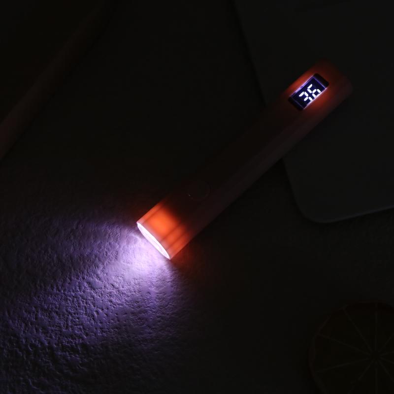 1 Set Chargeable Nail Dryer Machine Uv Led Nail Lamp Timing Display Handheld Mini Nail Lamp Family Quick Dry Flashlight Pen