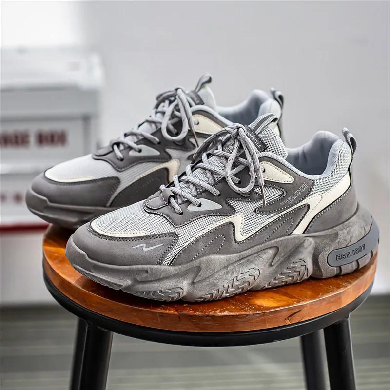 

Men s Casual Sneakers Fashion Breathable Mesh Tennis Sports Running Elastic Vulcanized Shoes Comfortable Male Shoes 2023 44