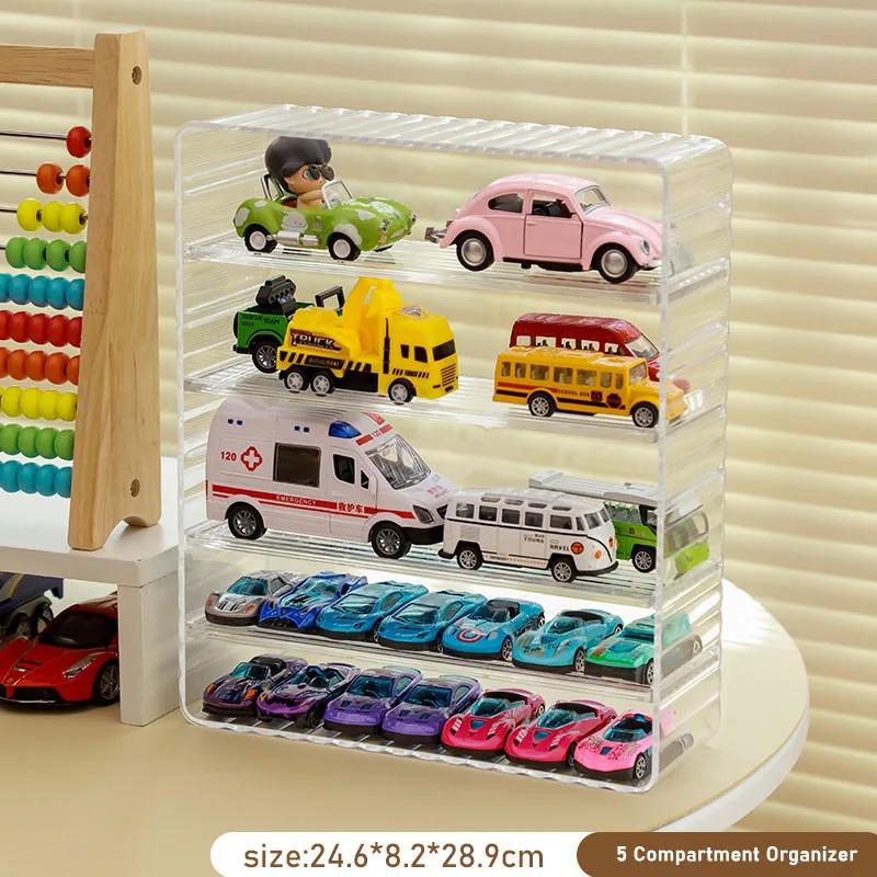 

Полка для демонстрации моделей автомобилей, пылезащитная, прозрачная, прочная, предотвращает скольжение, ящик для хранения моделей автомобилей, органайзер для игрушек, украшение для рабочего стола