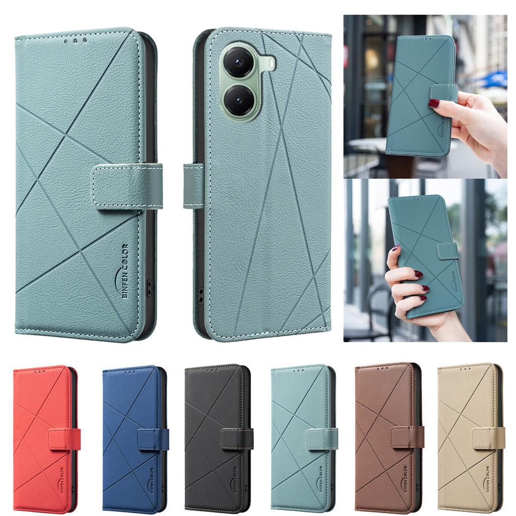 Чехол-книжка из кожи для Xiaomi Poco X7 Pro Poco M7 Pro 5G Poco C75 13T Poco F5 5G Poco C55 Poco X5 Poco X5 Pro Poco M3 Pro