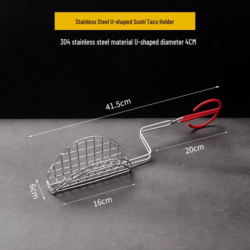 304 Stainless Steel V-Shaped Taco Holder for 2 or 3 Tortillas