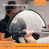 Lâmpada de Beleza LED Meia-Lua de 24 polegadas: Luz de Chão com Proteção Ocular para Tatuagem, Extensão de Cílios e Iluminação Facial.