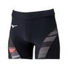 Mizuno MTC Racing Tights Shorts, Moisture-Wicking and Quick-Drying, Unisex, Black, Size M (U2MBD012)