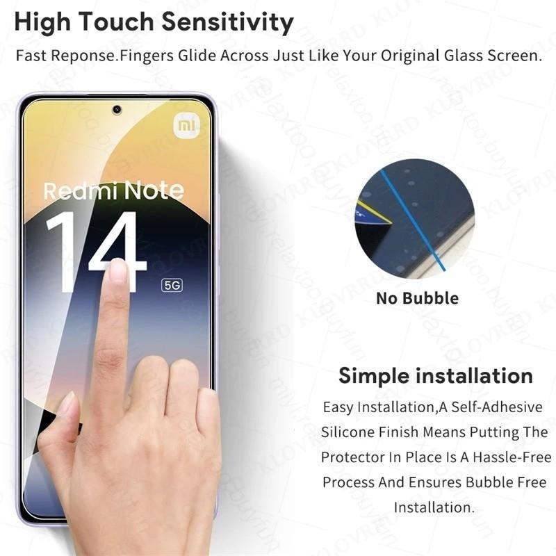 For Xiaomi Redmi Note14 13 12 11 10 9 8 Pro 15C 14C 13C A5 A3 12s 11S 9s 10s 12C 10 2022 10C 10A 9A 9C5G 9D Protective Tempered Glass Screen Protector